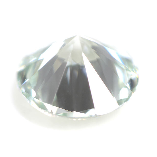 天然ブルーダイヤモンド ルース ( 裸石 ) 0.136ct, Light Green Blue 