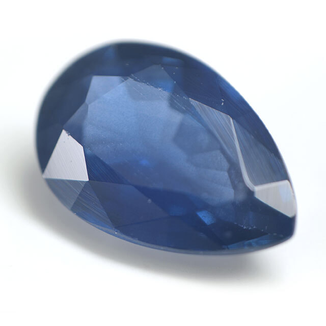 ブルー・サファイヤ ルース(裸石) 0.433ct, ペアシェイプ 