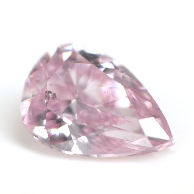 天然ピンクダイヤモンド ルース (裸石) 0.064ct, Fancy Purplish Pink 
