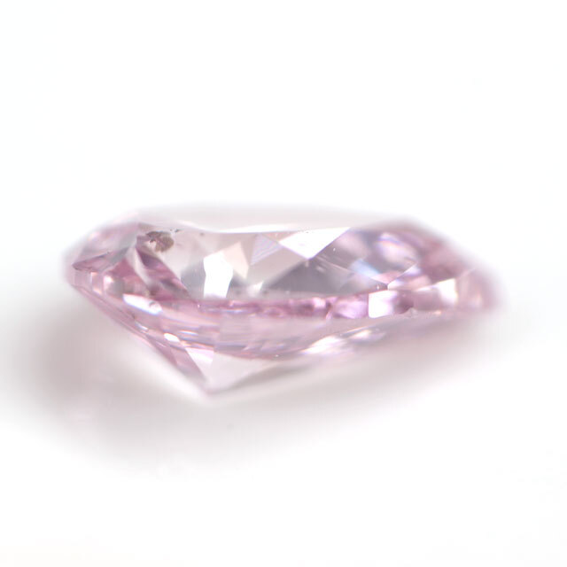 天然ピンクダイヤモンド ルース (裸石) 0.064ct, Fancy Purplish Pink 