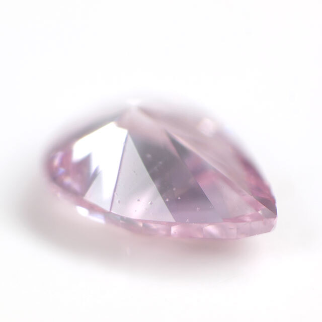 天然ピンクダイヤモンド ルース (裸石) 0.064ct, Fancy Purplish Pink 