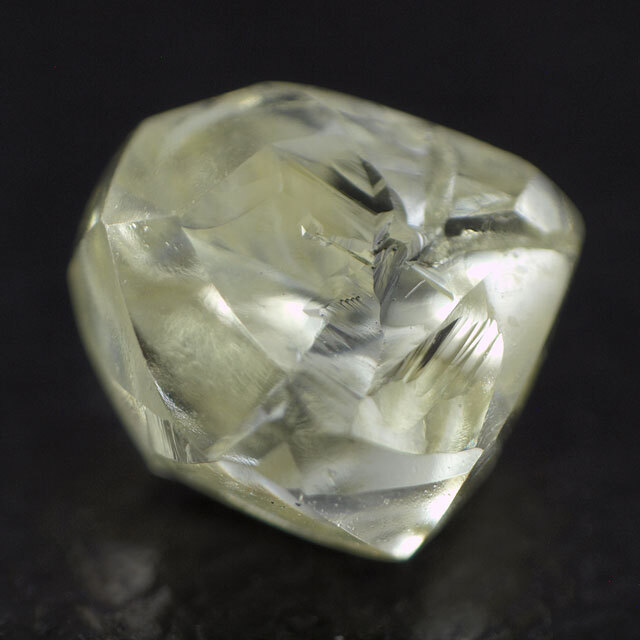 天然ダイヤモンド 原石 ルース(裸石) 0.427ct 蛍光性有り 日本宝石科学 