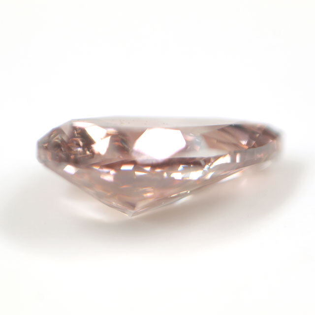 蛍光性が黄色 】 天然ピンクダイヤモンド ルース(裸石) 0.092ct, Fancy 