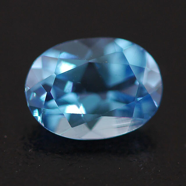 ブルートパーズ ルース(裸石) 1.44ct, オーバル(楕円形) 【11月19日の 
