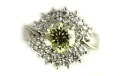 イエローダイヤモンド リング 1.457ct ラウンドブリリアントカット Pt900