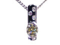 イエローダイヤモンド 0.700ct ペンダントネックレス Pt900