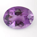 アメジスト ルース 20.747ct オーバル (アメシスト/紫水晶/イーグルストーン/イーグル・ストーン/エータイト) 日本宝石科学協会 【送料無料】