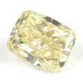 【 Y-Zカラー 】天然イエローダイヤモンド ルース 0.267ct Under S ( Light Yellow ) VS-2 クッション【 GIA 中央宝石研究所 】