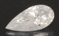 天然ダイヤモンド ルース(裸石) 1.008ct, Gカラー, I-2, ペアシェイプ 中央宝石研究所　【 送料無料 】