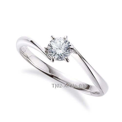 婚約指輪 (エンゲージリング) セミオーダー 【ラウンド】 【 0.2ct 0.3ct 0.5ct 0.7ct 1.0ct 1.5ct 2.0ct 対応 】 TJ02-A0036