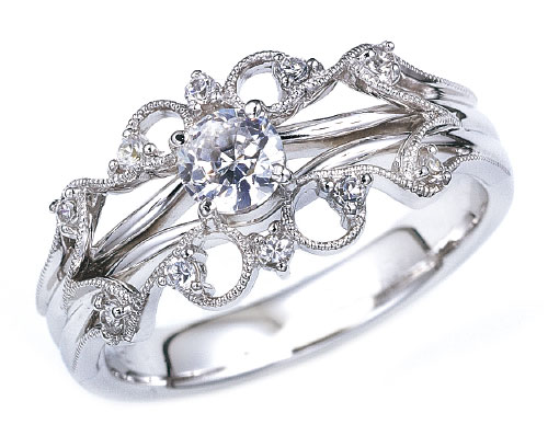 セミオーダー(リフォーム)リング(ラウンドブリリアントカット)