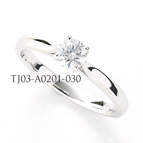 婚約指輪 (エンゲージリング) セミオーダー 【ラウンド】 【 0.2ct 0.3ct 0.5ct 0.7ct 1.0ct 1.5ct 2.0ct 3.0ct 対応 】 TJ03-A0201