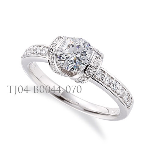 婚約指輪(エンゲージリング) セミオーダー 【ラウンド】 【 0.3ct 0.5ct 0.7ct 1.0ct 1.2ct 1.5ct 2.0ct 対応 】 TJ04-B0044