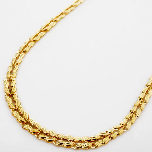 純金 ネックレス ラン グラデーション リバーシブル　0172-NG08