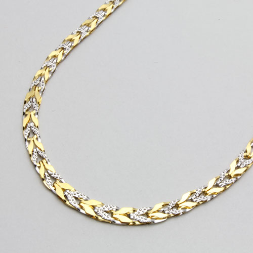 純金 純プラチナ コンビ ネックレス チューリップ グラデーション リバーシブル　0456-NP14