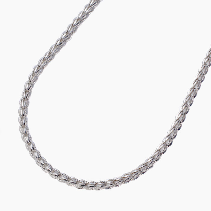 純プラチナ Pt999 エレガンティーナ ネックレス 造幣局検定刻印 42cm 8.7g　0298-NG13