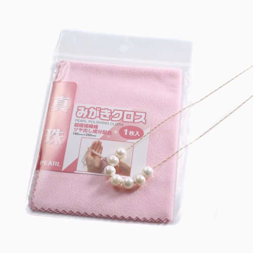 【クリックポスト郵便対応】 真珠用 ふきとり クロス 艶出し成分配合  1406-JC10