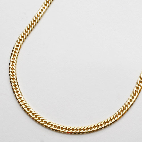 【送料無料】【日本製】【造幣局検定マーク入り】18金/K18 ダブル6面カット 喜平/キヘイ ネックレス/チェーン  60cm 20ｇ　1491-NG10　