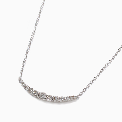 プラチナ 900/850　ダイヤモンド  合計０.５カラット ペンダント  1537-UK21