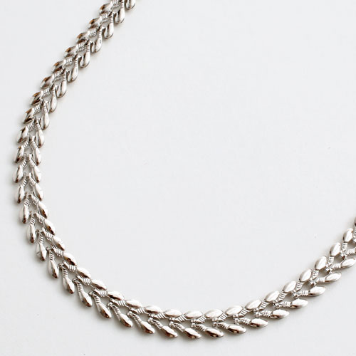 純プラチナ ネックレス しなやかハート デザイン Pt999 42cm　1544-NP10