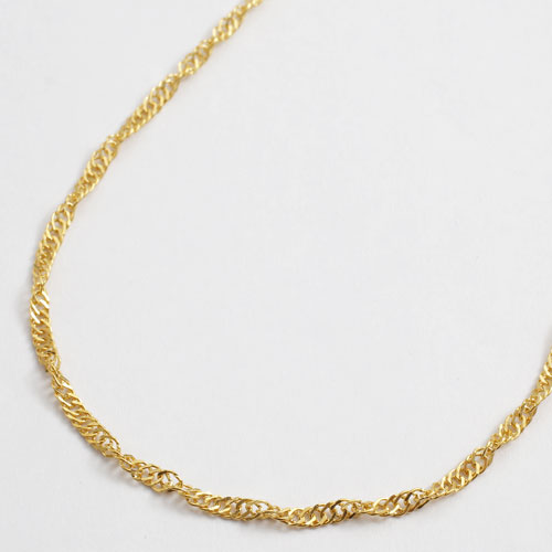 純金 42cm 5.3g ネックレス K24 スクリューチェーン 1764-NG11　