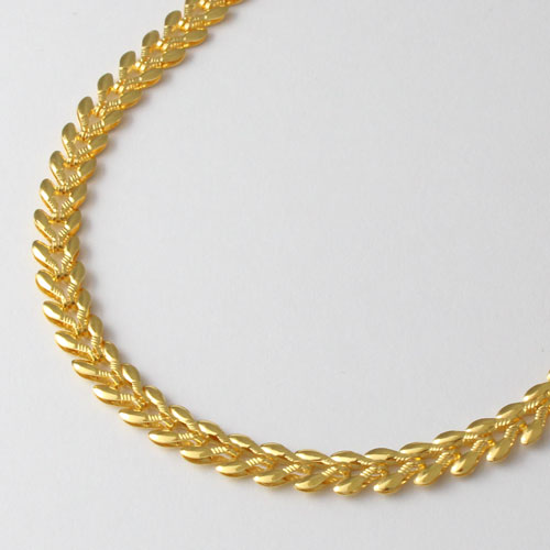 純金 デザイン ネックレス エターナルハート 42cm Ｋ24　1781-NP11