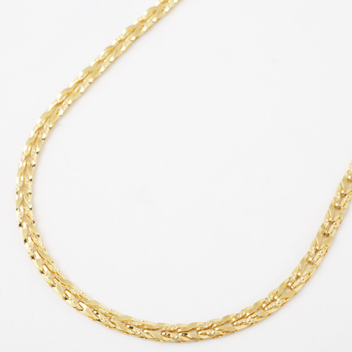 純金 24金 K24 リバーシブル チューリップ ネックレス 42cm 7g　1821-NG12