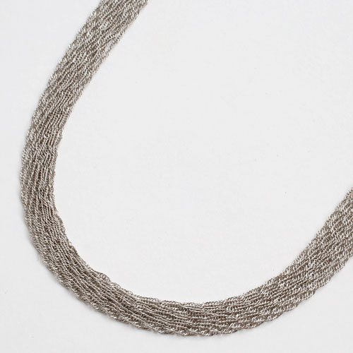 純プラチナ(純Pt/Pt999) ネックレス スクリューチェーン 60cm （10連スクリュー）　1946-NP12