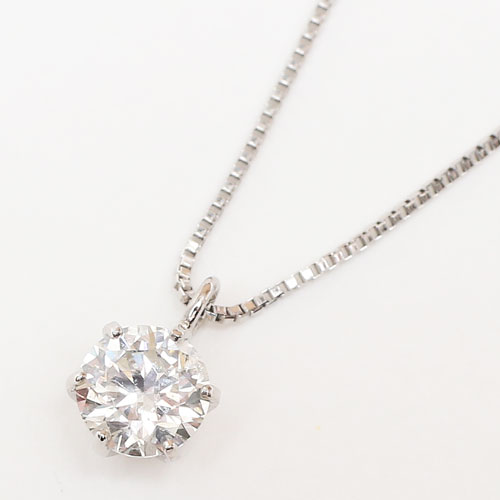 プラチナ ダイヤモンド 0.33ct以上 SIクラス/Iカラー ペンダント ネックレス　2403-PP15