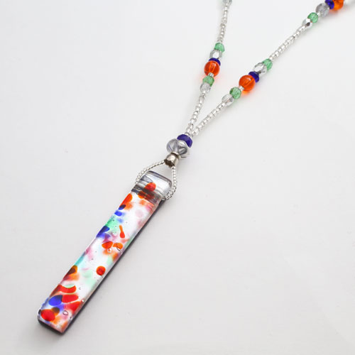 【送料無料】【イタリア製】アヴェ・カプリース/AVE CAPRICE ベネチアンガラス/ベネチアングラス ネックレス 純銀箔入り スティックグラス/ガラス　2426-NV15