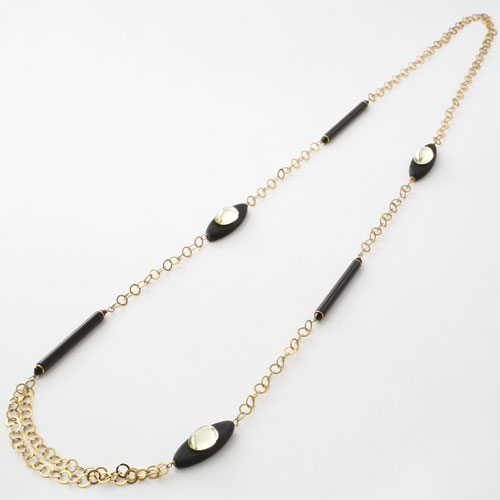 イタリア製 ベネチアングラス バーモチーフネックレス キアラ・デザイン　3108-IN17