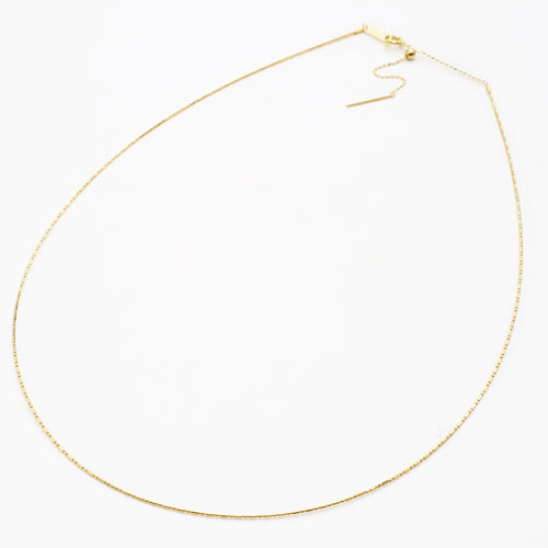 18金 チタン入り 形状記憶 オメガネックレス K18 ショート＆ロング　3659-NM17