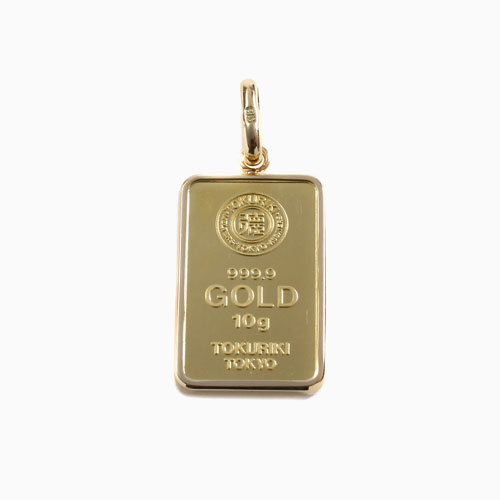 純金 K24 999.9 10g インゴット 徳力本店 3853-TH18