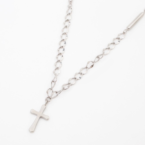 日本製 純チタン クロス ペンダント マグネット 磁石4個 1800ガウス ネックレス 4109-HR19