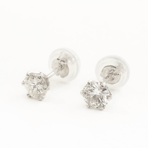 純プラチナ ダイヤモンド 0.23ct Pt999-Pt850 ピアス 鑑別カード2枚付き 4175-UK19