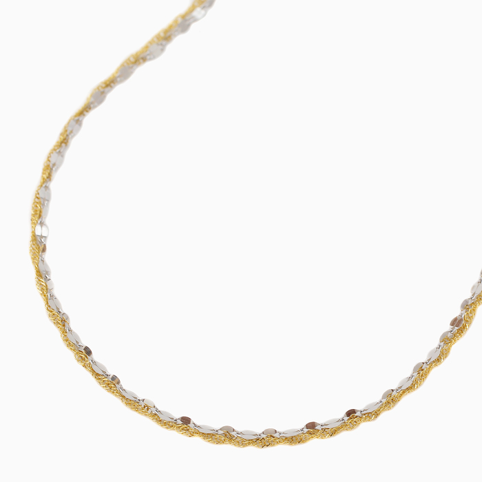 K24 Pt999 ペダル&スクリュー 2連ネックレス 4237-NM20