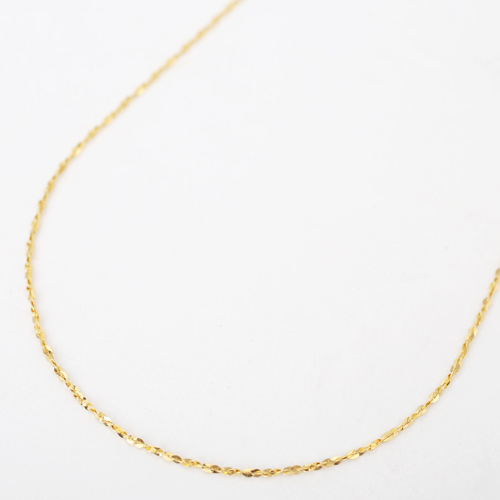 純金 K24 ネックレス スライド式 スプレンデレ・ミント・ネックレス  4298-JK20