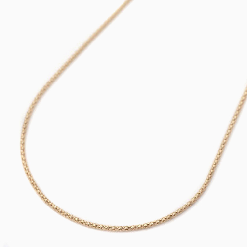 日本製 18金ピンクゴールド K18PG ネックレス ボンバータ スライド式アジャスター 4433-PW20