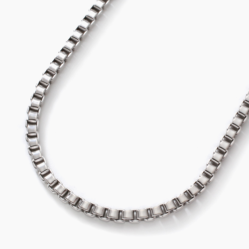 MARE(マーレ) 純チタン PURETITANIUM ボックス・ベネチアン ネックレス  50cm 男女兼用 4515-TZ21