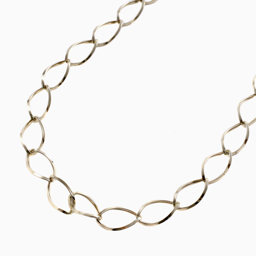 18金 ペーパークリップ アズキ ネックレス 4827-MU23