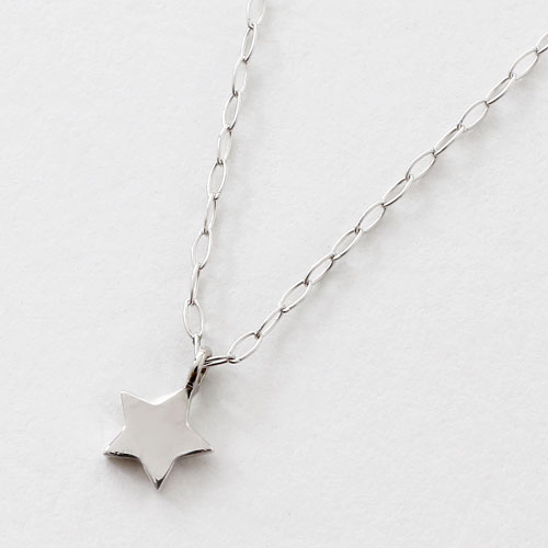 日本製 10金　スモールスター　ペンダント 　K10WG 5397-PG17