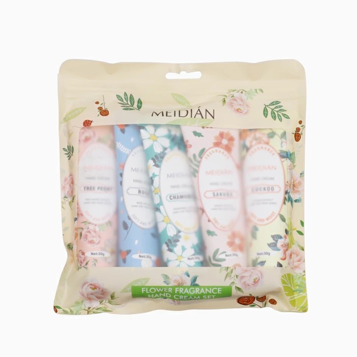 MEIDEN ハンドクリーム ハンドケア 保湿 美容 30g 5個セット カモミール サクラ 桜 ローズ 牡丹 ツリーピオニー ハナタネツケバナ カッコウ 香り付き 5775-TN26