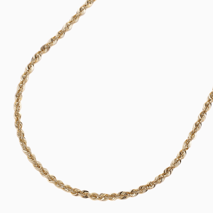 18金 K18 カットロープ ネックレス 42cm  6020-NM24