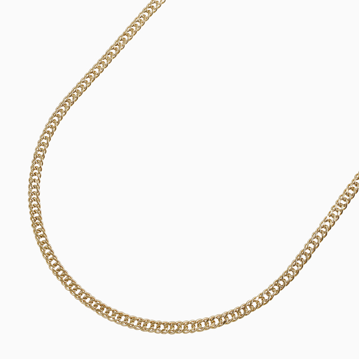 【送料無料】18金 K18 18k イエローゴールド ゴールド GOLD 18金チェーン チェーンネックレス ネックレス 42cm 2ｇ 中空 ホロー ダブル喜平 キヘイ キヘイチェーン 2mm幅 プレミアムカット アクセサリー 男女兼用 ユニセックス6031-MS25