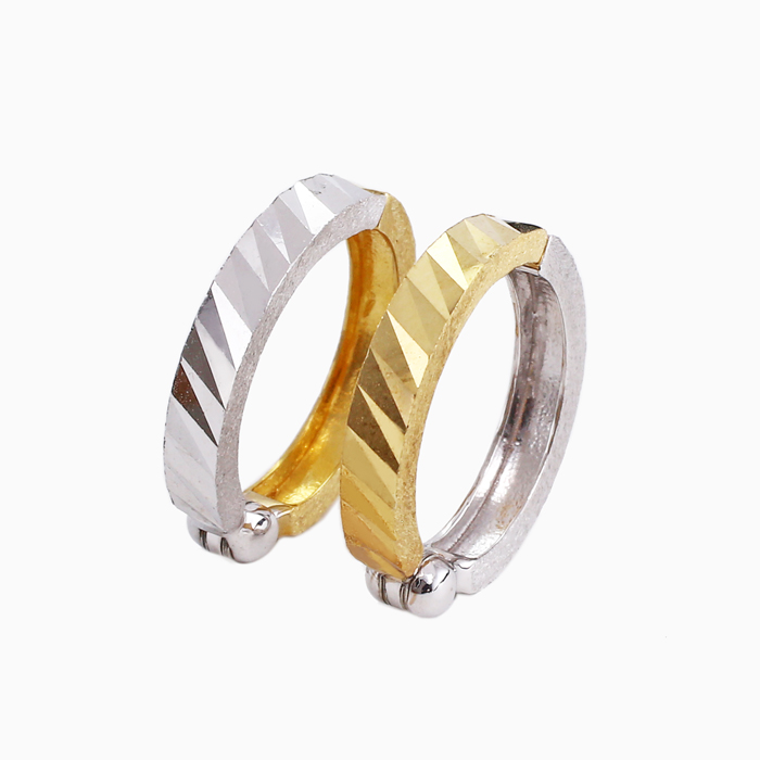 【送料無料】正規品 K18/18金 k18/18k イエローゴールド ホワイトゴールド イヤリング/イヤークリップ ピアリング/リングタイプ シンプル 両耳 まるでピアス つけっぱなし スキンジュエリー 軽量 地金イヤーアクセ プレゼント 6179-UK24