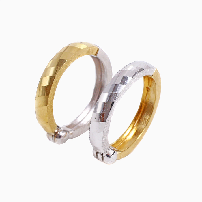 【送料無料】正規品 K18/18金 k18/18k イエローゴールド ホワイトゴールド イヤリング/イヤークリップ ピアリング/リングタイプ シンプル 両耳 まるでピアス つけっぱなし スキンジュエリー 軽量 地金イヤーアクセ プレゼント 6180-UK24