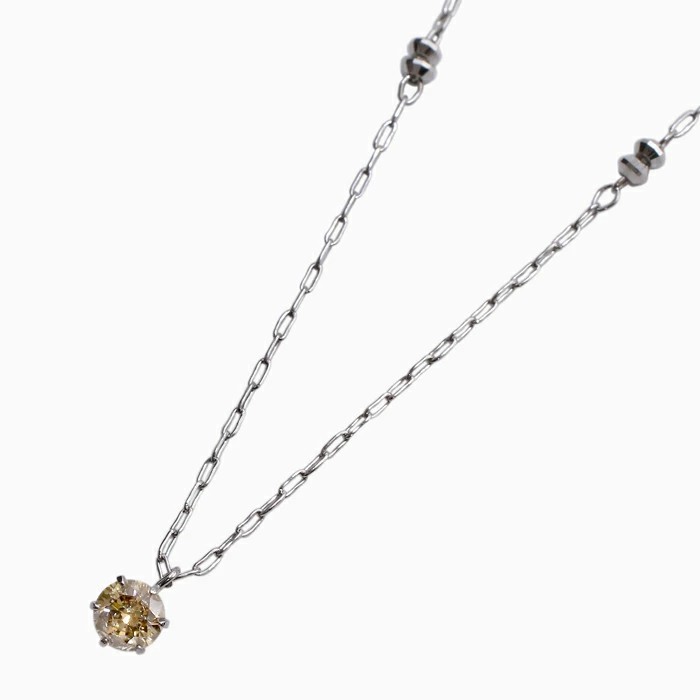 【送料無料】プラチナ/Pt850 pt850/Platinum ネックレス/チェーン ダイヤモンド付/天然石 ステーションミラクルカット 長さ調節可能 キラキラ ミラーボールネックレス Iクラス アジャスター付 プレゼント 6206-NM24