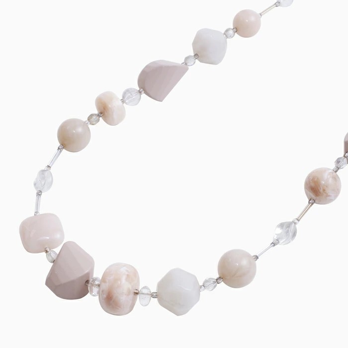 【送料無料】【アヴェ・カプリース】AVE CAPRICE イタリア/ミラノ/MILANO 手作り/ハンドメイド ベネチアンガラス/ベネチアングラス ネックレス ピンクベージュ アクセサリー/アイテム 女性/レディース 個性  お祝い/記念日/誕生日 プレゼント/贈り物 6244-AV24