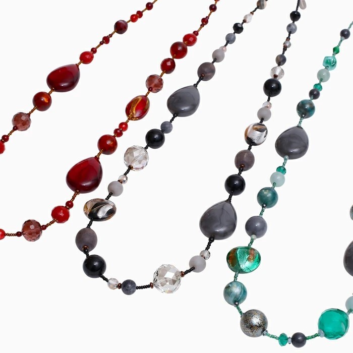 【送料無料】【アヴェ・カプリース】AVE CAPRICE イタリア/ミラノ/MILANO 手作り/ハンドメイド ベネチアンガラス/ベネチアングラス ネックレス 88cm アクセサリー/アイテム 女性/レディース 個性  お祝い/記念日/誕生日 プレゼント/贈り物 6252-AV24