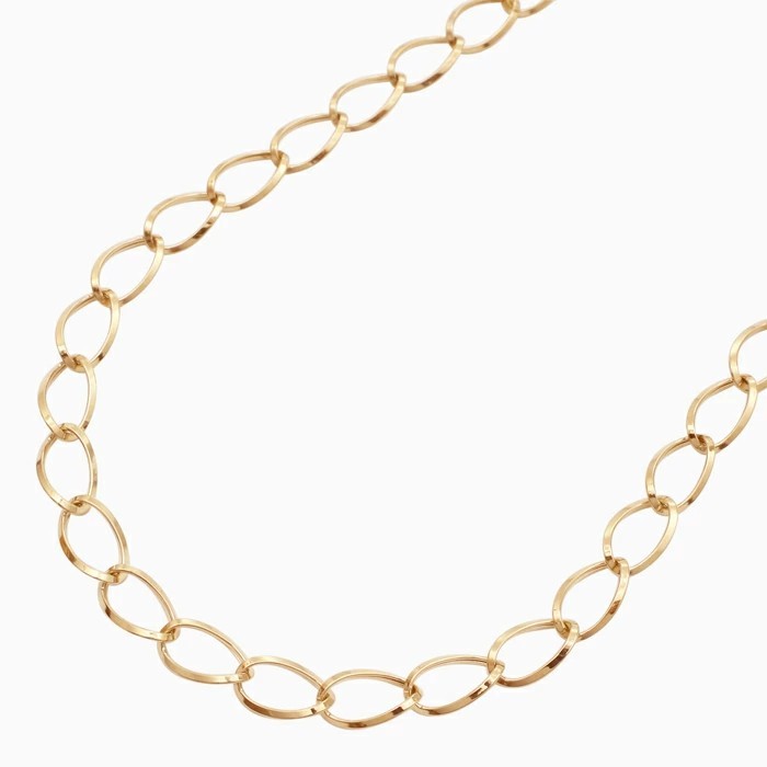 【受注生産品】【イタリア製】18金/K18 イエローゴールド/GOLD/ゴールド ネックレス アクセサリー  ペーパークリップ デザイン ルビド 女性/レディース 50cm オシャレ 上品/キラキラ 記念日/お祝い/誕生日 特別 プレゼント/ギフト/贈り物  6395-MS25